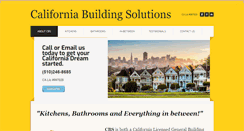 Desktop Screenshot of californiabuildingsolutions.com