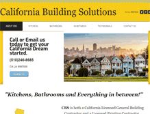 Tablet Screenshot of californiabuildingsolutions.com